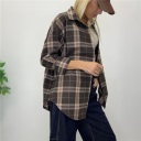 camicia a quadri comfy